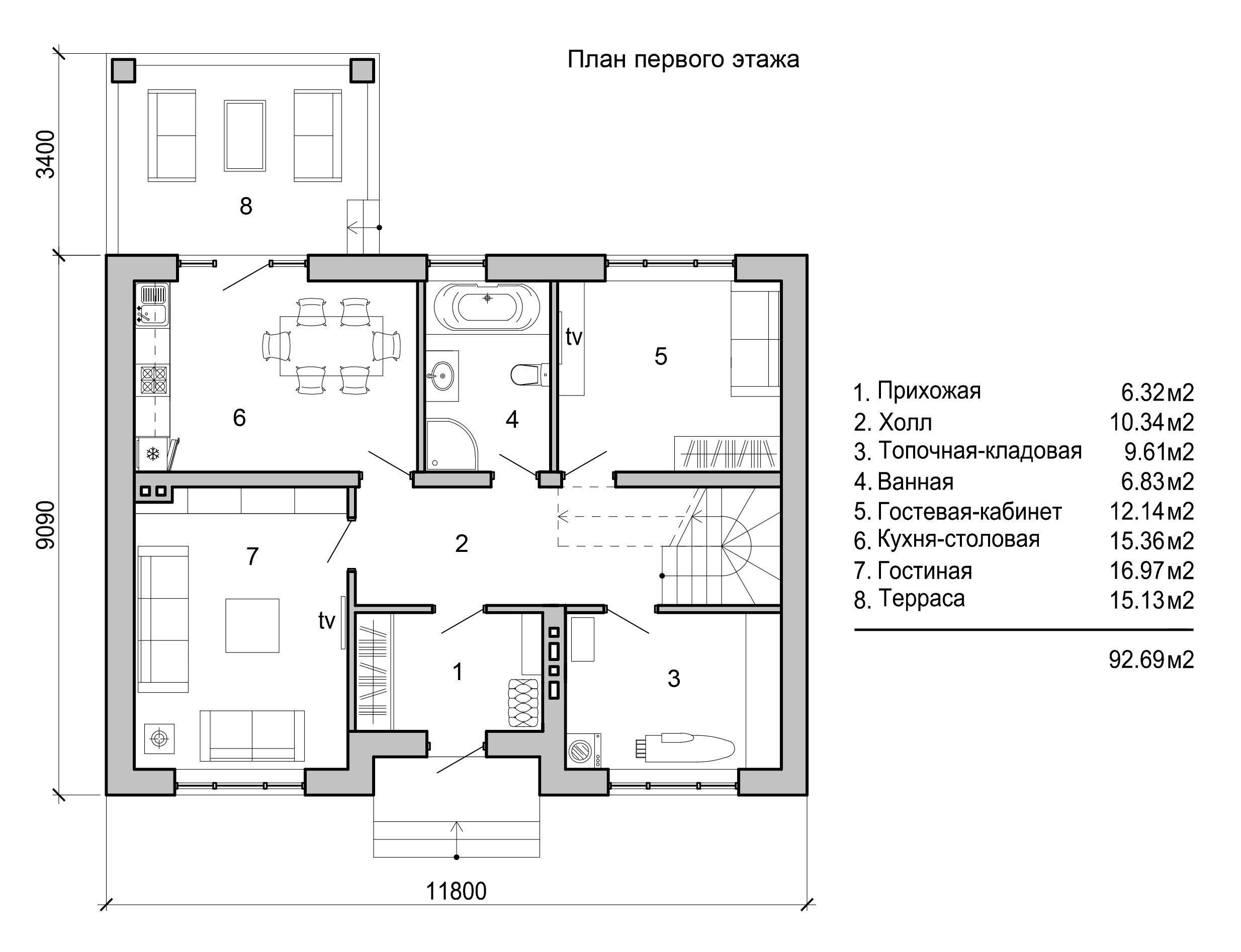 Схема Двухэтажного Дома Фото